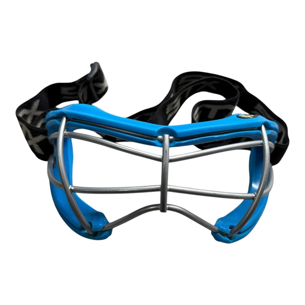 STX 2See-S Women Lacrosse Field Hockey Protective Goggles Blue Silver Adjustable